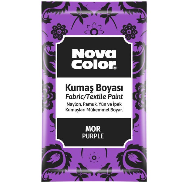 Nova Color Kumaş Boyası Toz 12 GR Mor NC-907