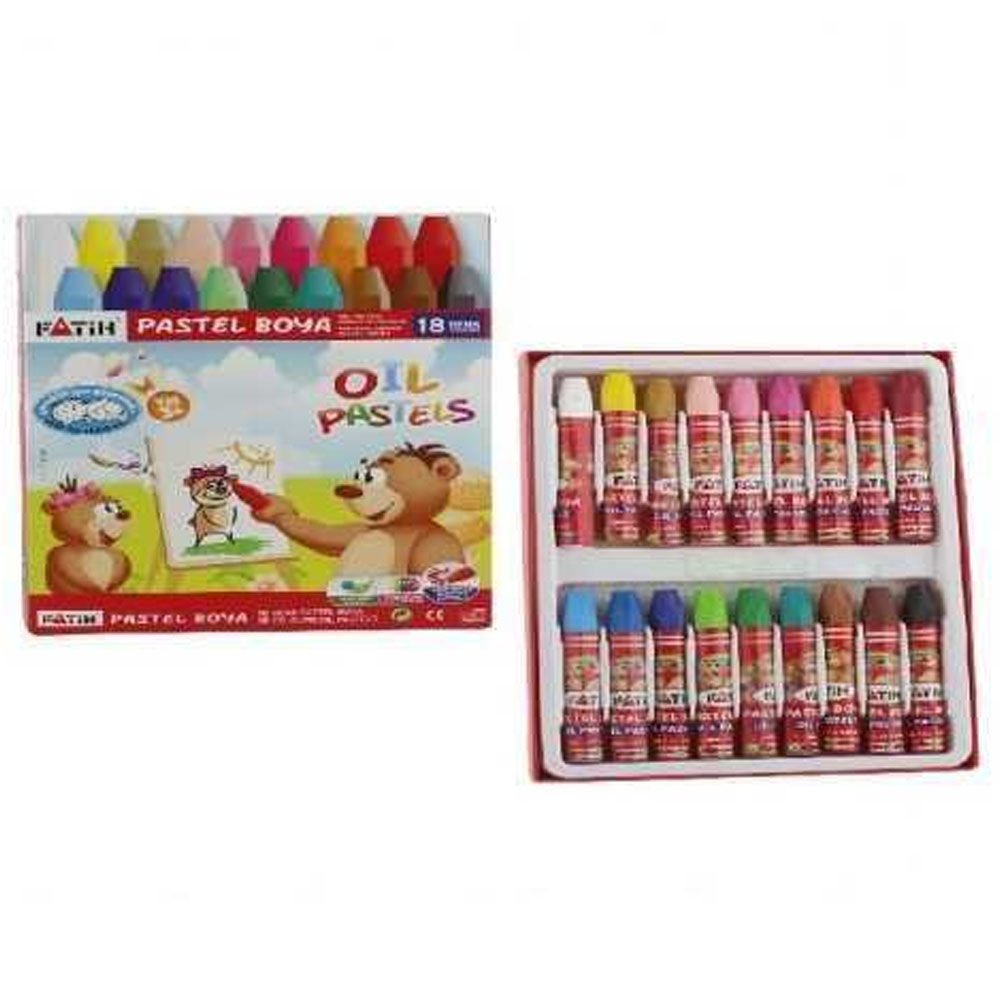 Fatih Pastel Boya Karton Kutu 18 Renk 50330