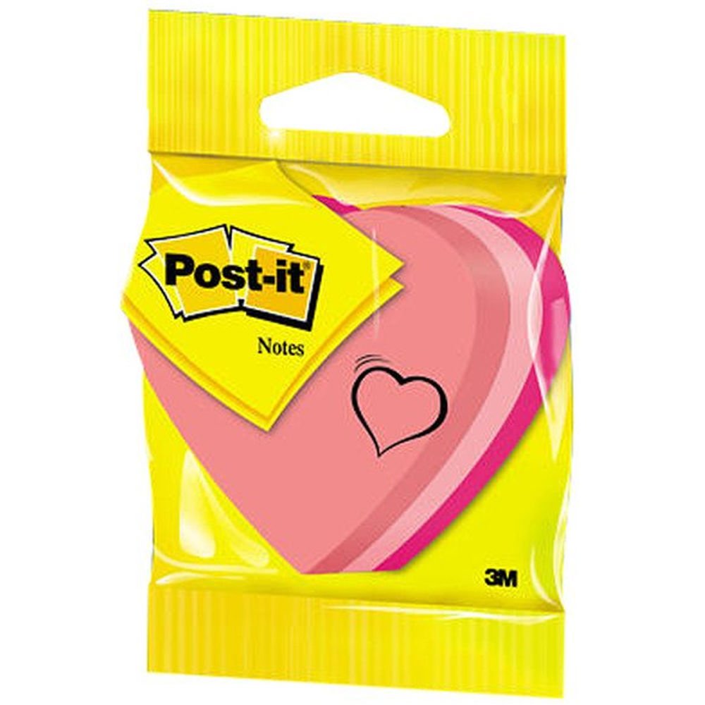 Post-it Yapışkanlı Not Kağıdı Kalp Şeklinde 225 Yaprak 2007H