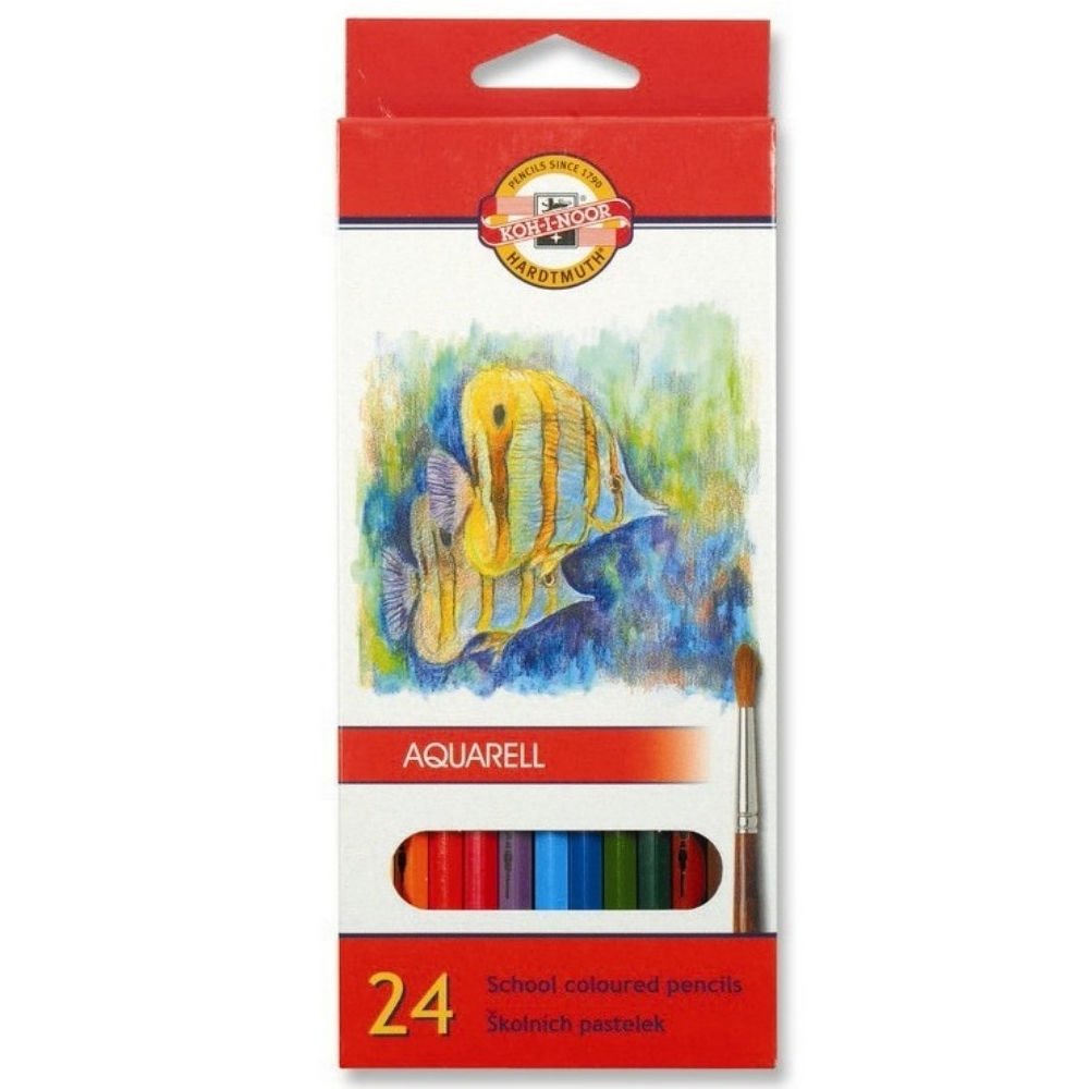 Koh-I Noor Aquarelle Sulu Boya Kalem Seti 24 Renk