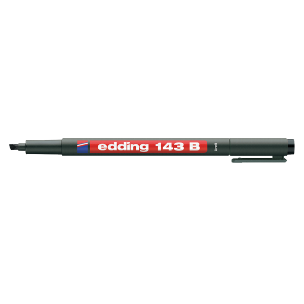 Edding Asetat Kalemi Permanent B Seri 1-3 MM Siyah 143 B