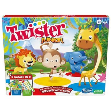 Twister Junior Oyunu, Hayvan Macerası 2 Taraflı Mat, 2 Oyun 1 Arada