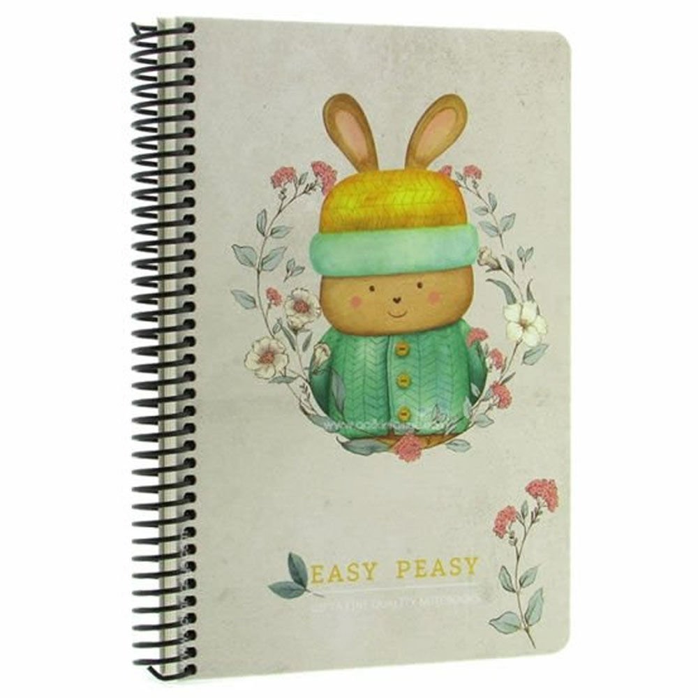 Gıpta Easy Notes Spiralli Sert Kapak Defter 17x24 120 YP Kare