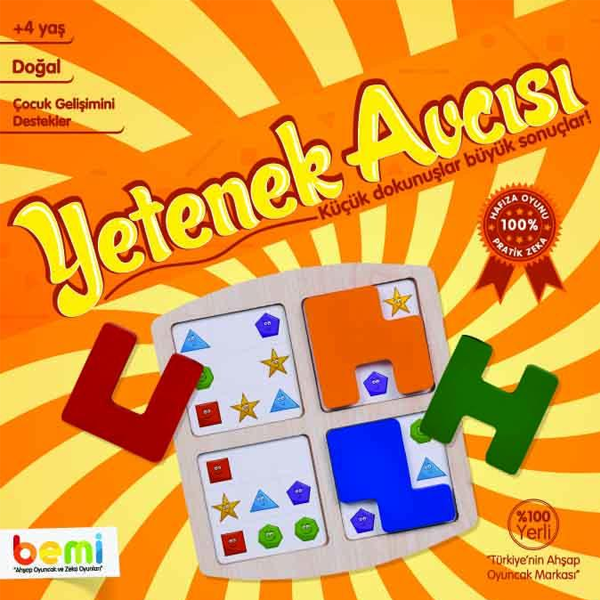 Bemi Eğitici Oyun Yetenek Avcısı Ahşap 1437