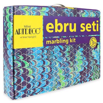 Artdeco Ebru Boyama Seti Çantalı 8 Lİ ES-8