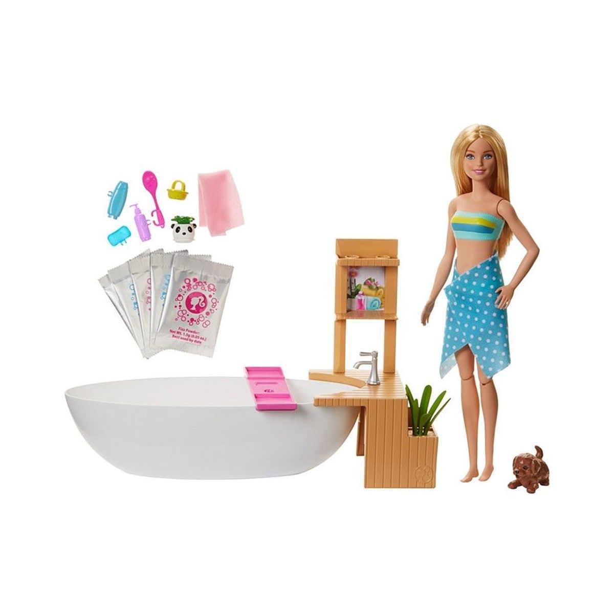 Barbie Wellness Barbie Nin Spa Günü Oyun Seti GJN32