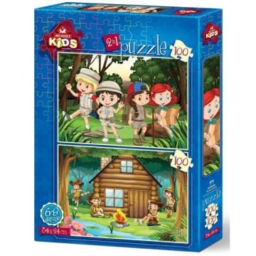 Art Puzzle 2x100 Parça İzci Kampı 4519