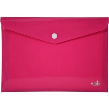 Umix Çıtçıtlı Zarf Dosya A6 Neon Pembe U1124N-PE