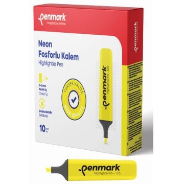 Penmark Fosforlu Kalem Neon Sarı HS 505