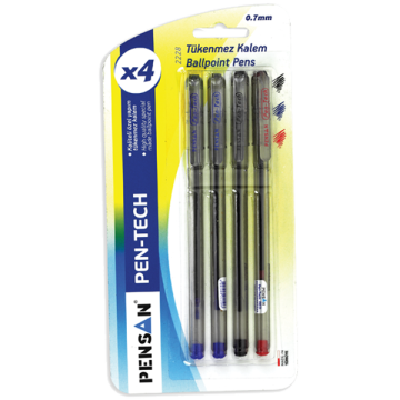 Pensan Tükenmez Kalem Pen Tech 0.7 MM Siyah 2228