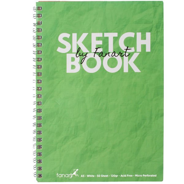 Fanart Academy Sketch Book 120 GR Spiralli 50 YP A5 Yeşil 8673