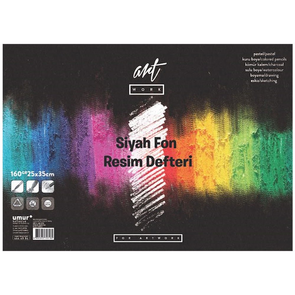 Artwork Resim Derfteri 160 GR 16 YP 25x35 Siyah