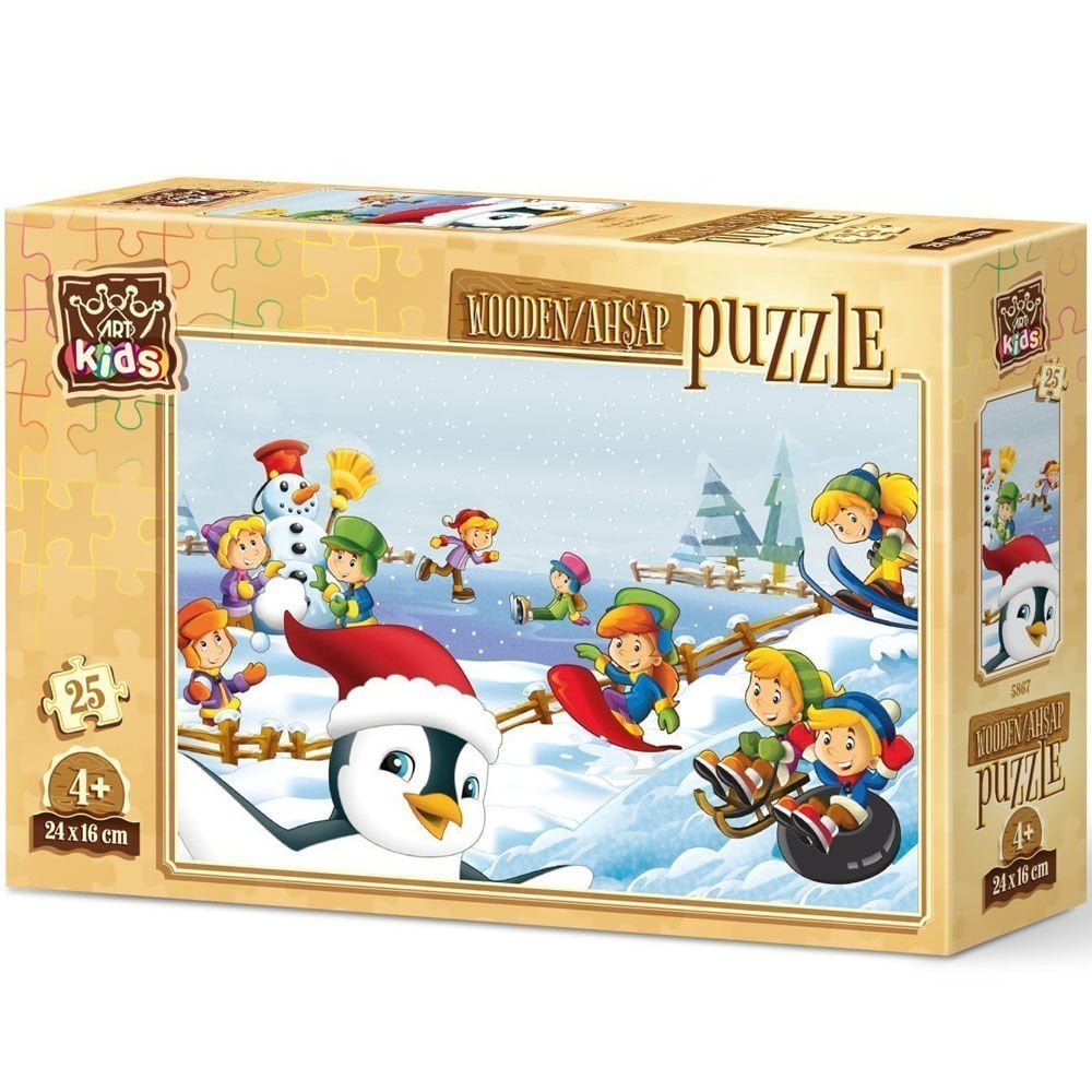 Art Puzzle 25 Parça Kış Sporcuları 5867