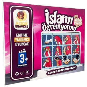 Moon Beavers İslamı Öğreniyorum Puzzle Serisi - 1 Erkek Namaz