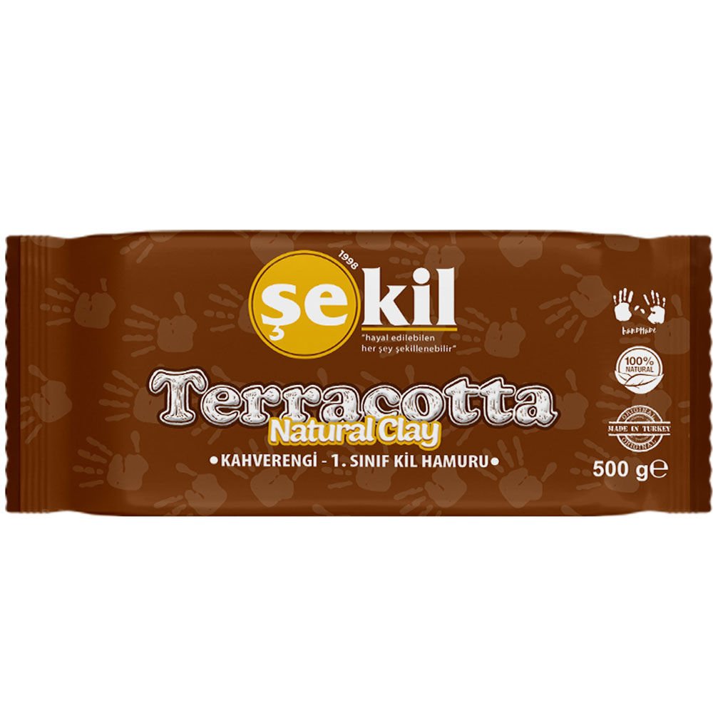 Şekil Seramik Hamuru Terracotta 500 GR Kahverengi VK500KHV