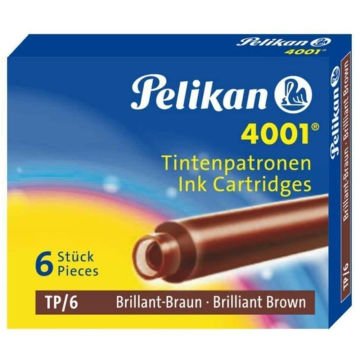 Pelikan Dolma Kalem Kartuşu Küçük Kahve 6 LI 4001