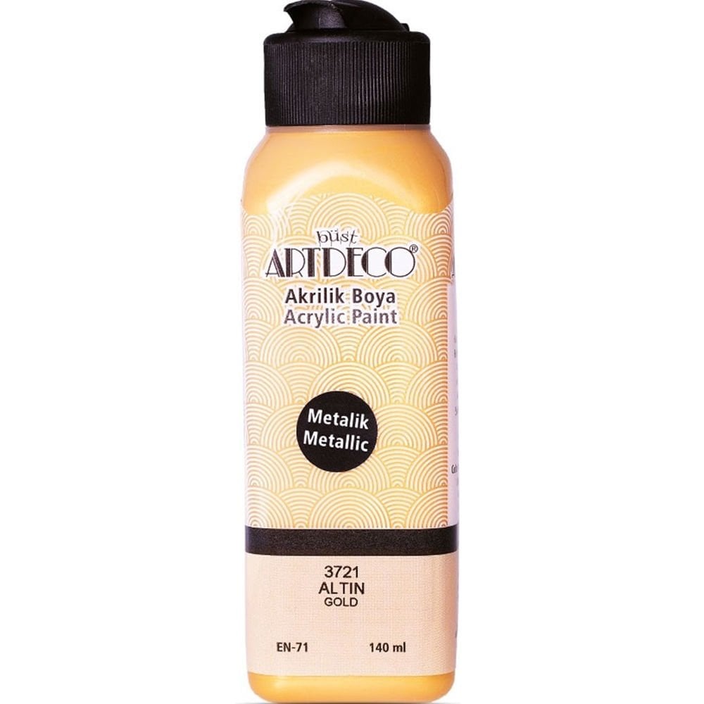 Artdeco Akrilik Boya 140 ML Metalik Altın 071R-3721