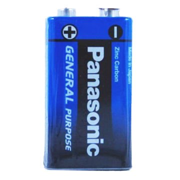 Panasonic Çinko Karbon 9 Volt Pil 6F22BE/1S