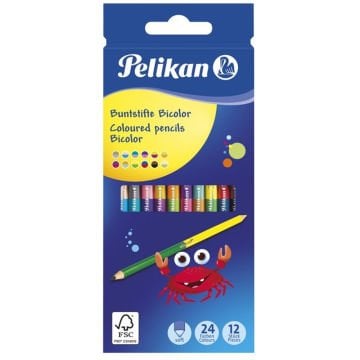 Pelikan Kuru Boya Çift Uçlu 12 Li Kutu