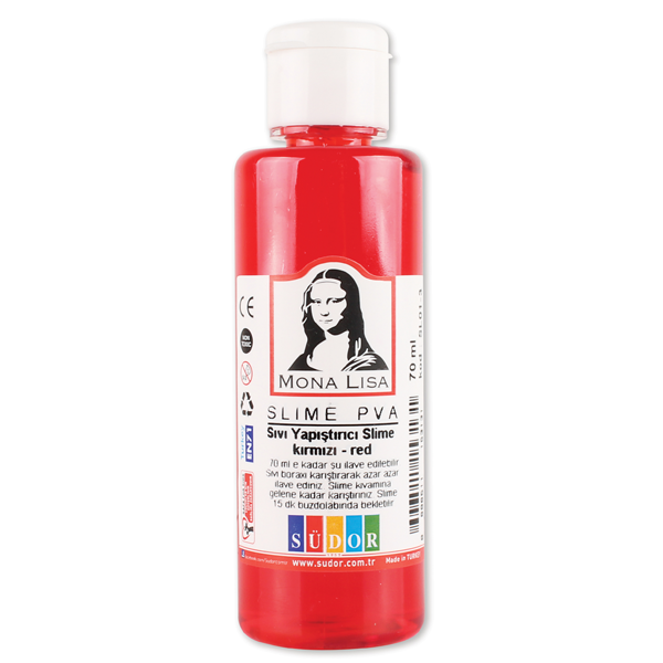 Monalisa Sıvı Yapıştırıcı Slime 70 ML Kırmızı SL01-3