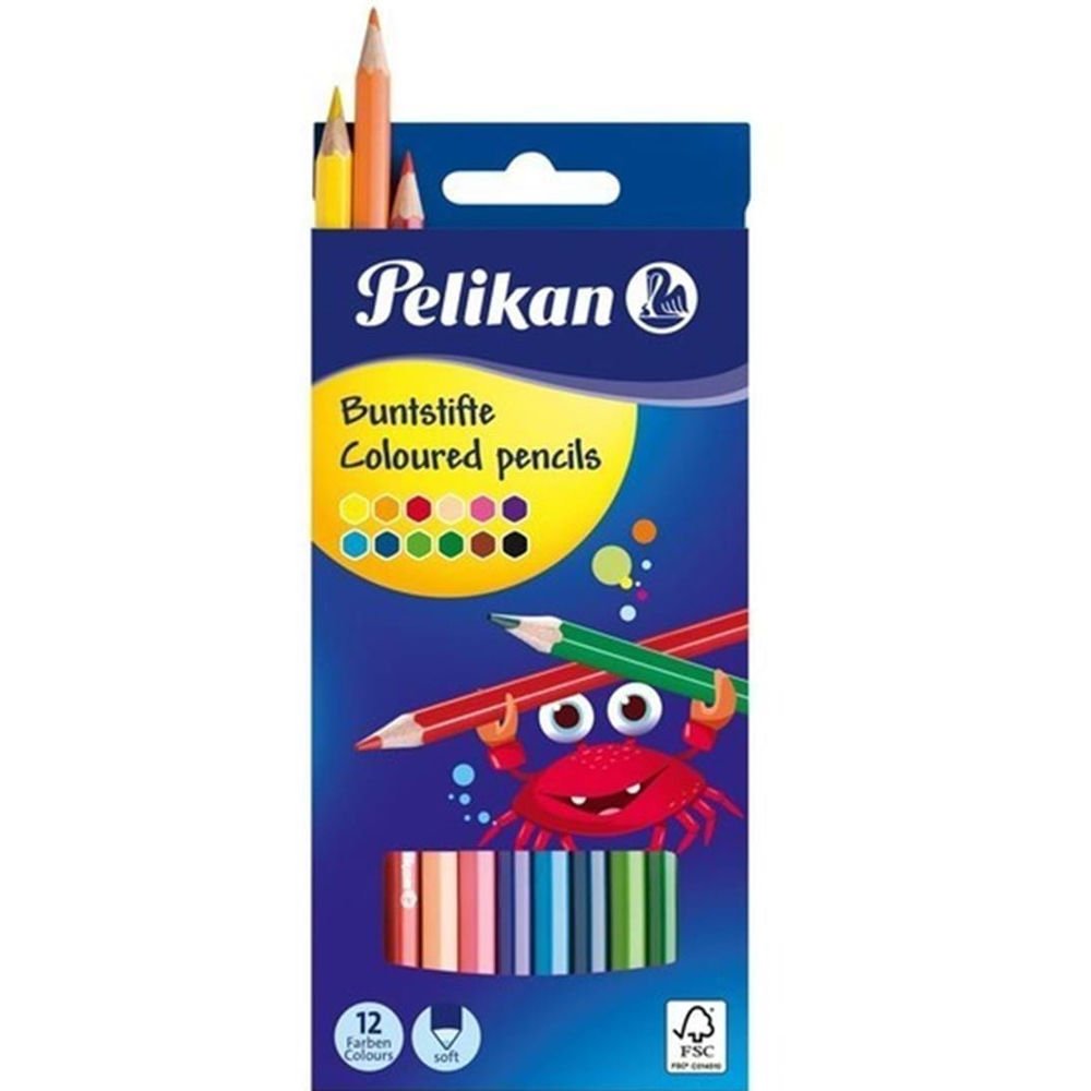 Pelikan Kuru Boya Kalemi 12 Li