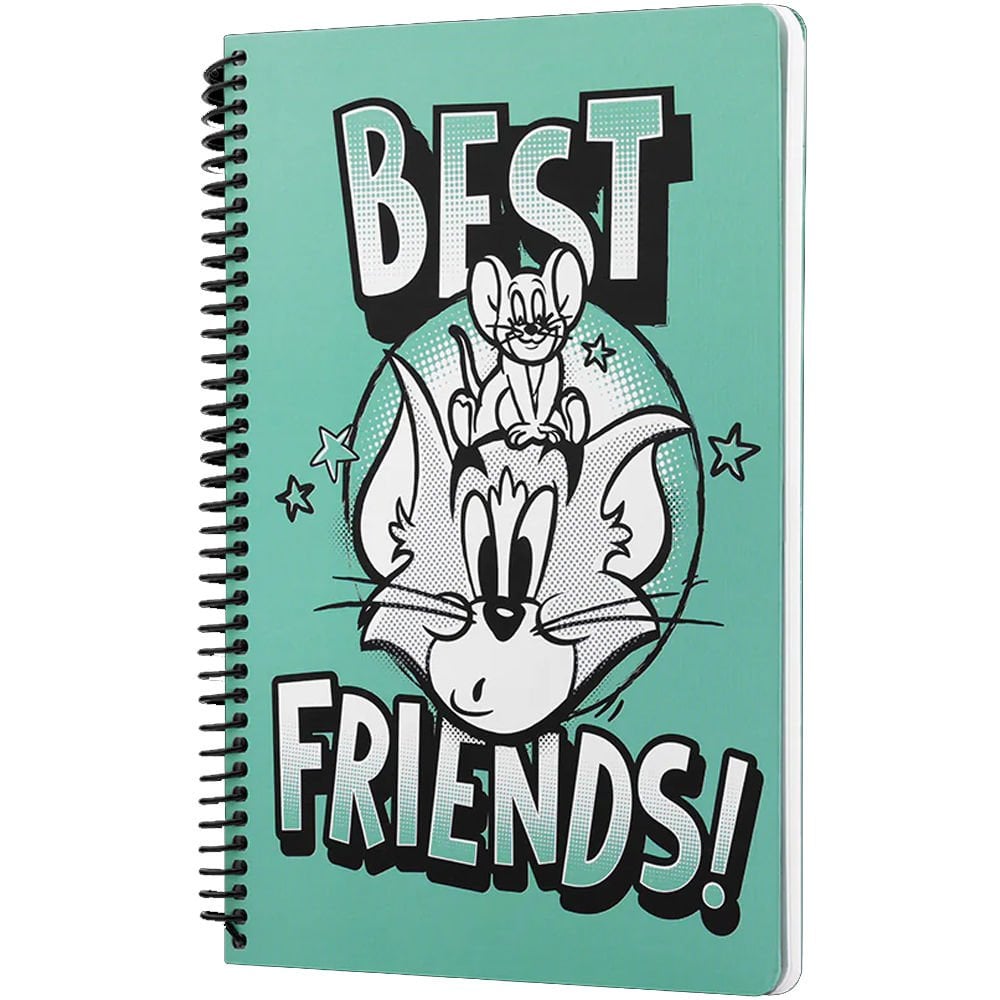 Mabbels Spiralli Defter Tom And Jerry Best Friends Yeşil 80 YP 17x24 DFT-388593