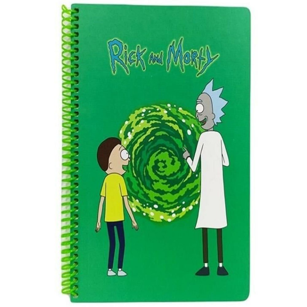 Mabbels Spiralli Defter Rick And Morty Yeşil  80 YP 17x24 DFT-388524