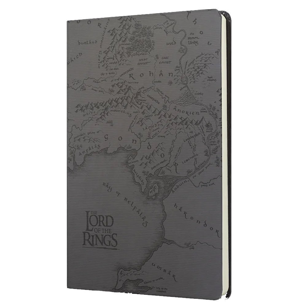 Mabbels Sert Kapak Butik Defter Lotr Orta Dünya Haritası Siyah 80 YP 15x21 DFT-388050