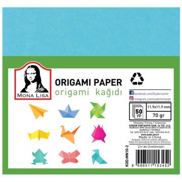 Monalisa Origami Kağıdı 9x9 70 GR 50 Yp