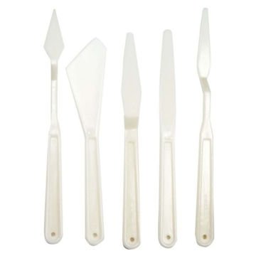 Rich Spatula Plastik 5 Li Set Beyaz 11248