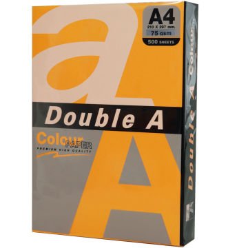 Double A Renkli Fotokopi Kağıdı  500 LÜ A4 75 GR Fosforlu Turuncu