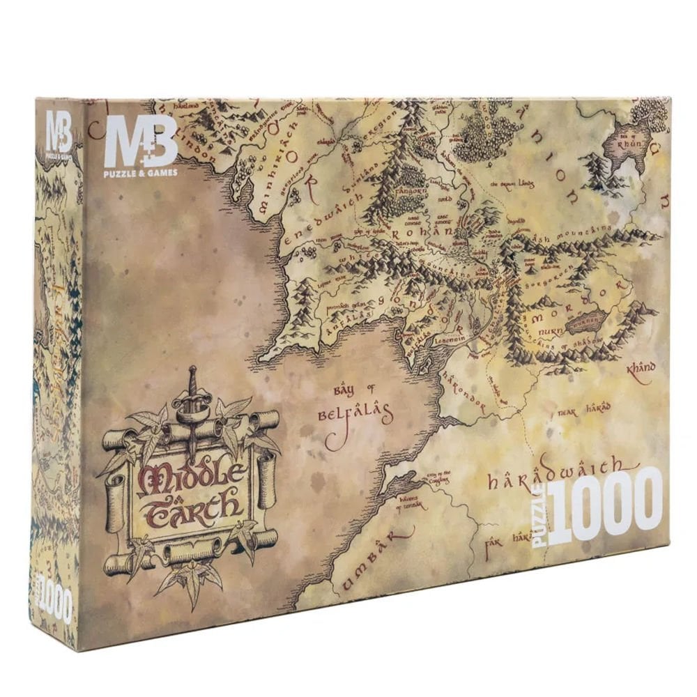 Mabbels Puzzle 1000 Parça Lotr Map PZL-388722