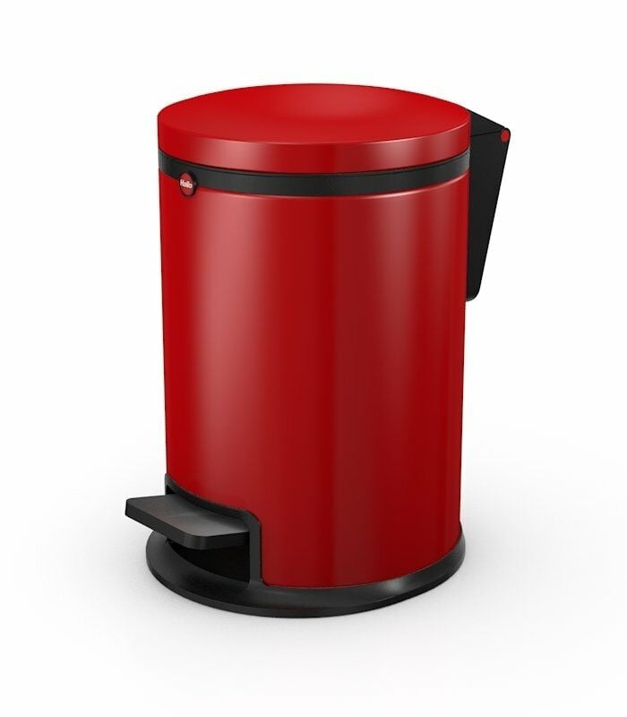 Hailo Pure S Kırmızı Çöp Kovası - 3 L