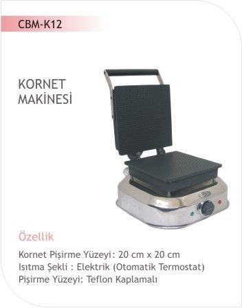 Kornet Makinesı 20x20 cm