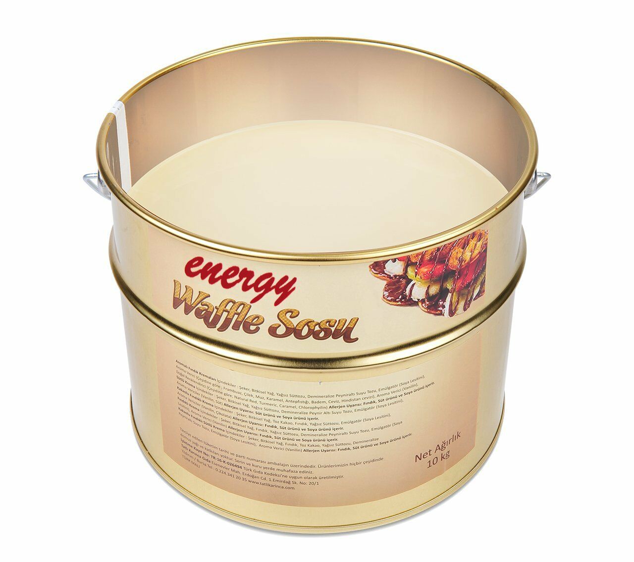 Energy Hindistan Cevizli Waffle Sosu - 10 Kg