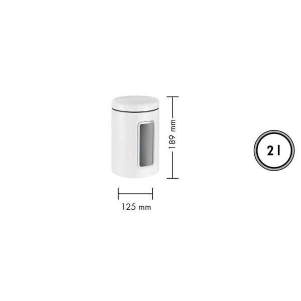 Wesco Canister Sarı Oval Saklama Kabı