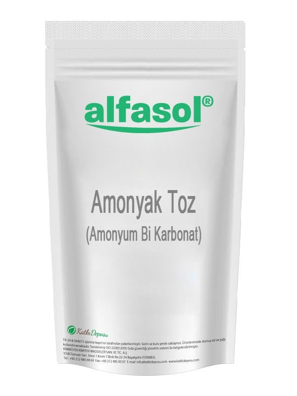 Alfasol Amonyak Toz (Amonyum Bi Karbonat)