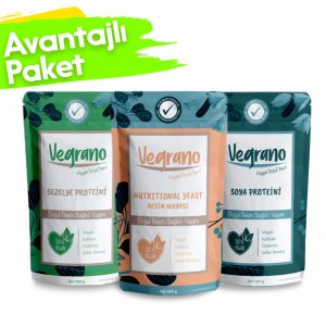 Vegrano Nutritional Yeast + Soya Proteini + Bezelye Proteini