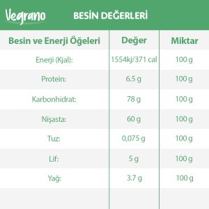 Vegrano Glutensiz Mısır Unu