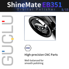 Shine Mate EB351 5/15 Cordless Orbital Polisher 125 mm / Akülü Orbital Polisaj Makinesi