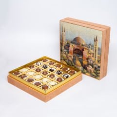 Tablolu Butik Kutu Spesiyal Çikolata 9