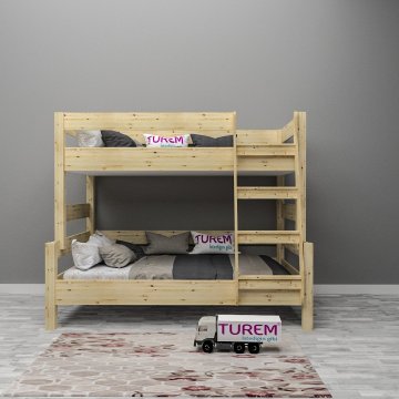 İnci Doğal Ahşap Ranza natural