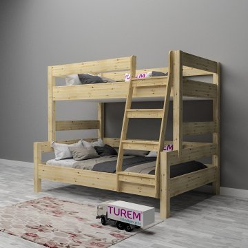 İnci Doğal Ahşap Ranza natural