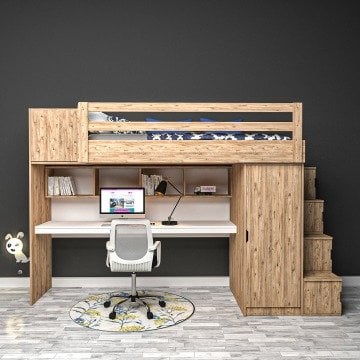 Trendy Çalışma Masalı Ranza