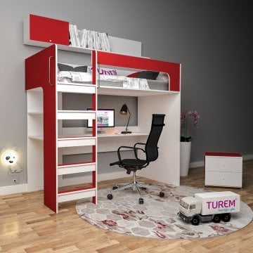 Demet Çalışma Masalı Ranza Mdf