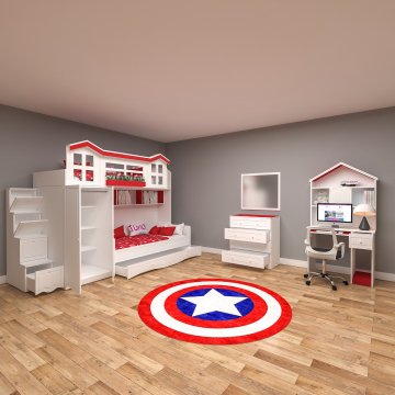 Çatılı Maxima Mix Genç Odası Takımı