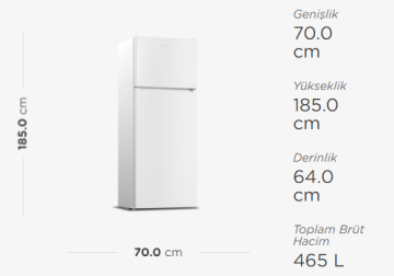 Arçelik 5231 NHEY A+ 465 Lt NoFrost Buzdolabı