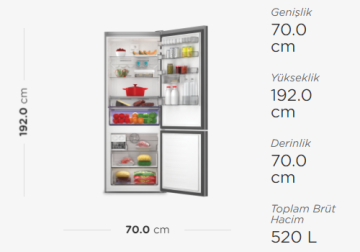 Arçelik 2389 CMB Kombi Tipi No-Frost Buzdolabı