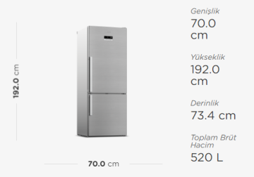 Arçelik 2520 CEI A+++ Buzdolabı