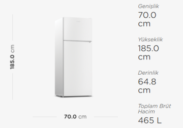 Arçelik 4252 EY A+ 465 Lt Statik Buzdolabı